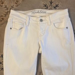 Old Navy Rockstar Skinny White Jeans